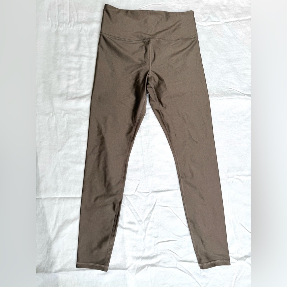 Athleta Taupe Elevation Sheen Tight 7/8 Length High-Rise Leggings